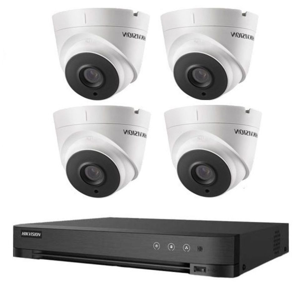 2MP Analogue 4 Channel Hikvision Kit Turret 